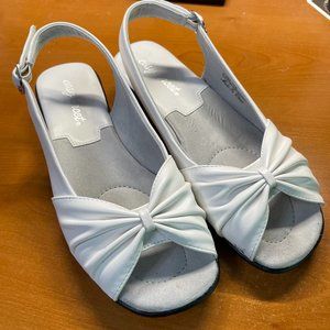 Easy Street "Fantasia" Sandals, White, 7-1/2M